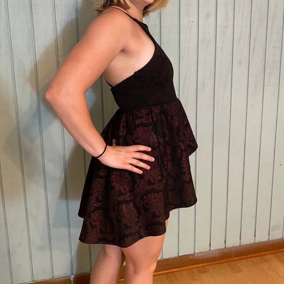 Red and Black Formal Dress - Picture 2 of 3